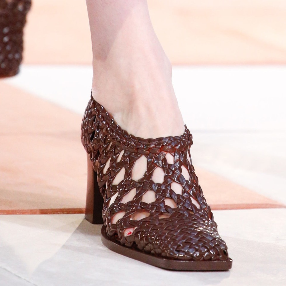 Céline A/W 2015 Braided Leather Heels - Picture 2 of 12